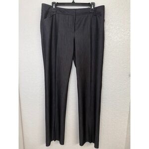 Calvin Klein Men Charcoal Grey Dress Pants Flat Front Tailored Fit Size 34x32